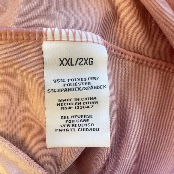 NWT Celebrity Pink Pink Crushed Velvet Long Sleeve Bodysuit Plus Size XXL - Picture 10 of 13